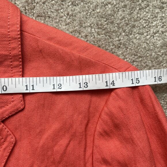 J Crew Schoolboy Blazer Womens 6 Coral Pink Orange Preppy Career Teacher Light - Picture 8 of 9